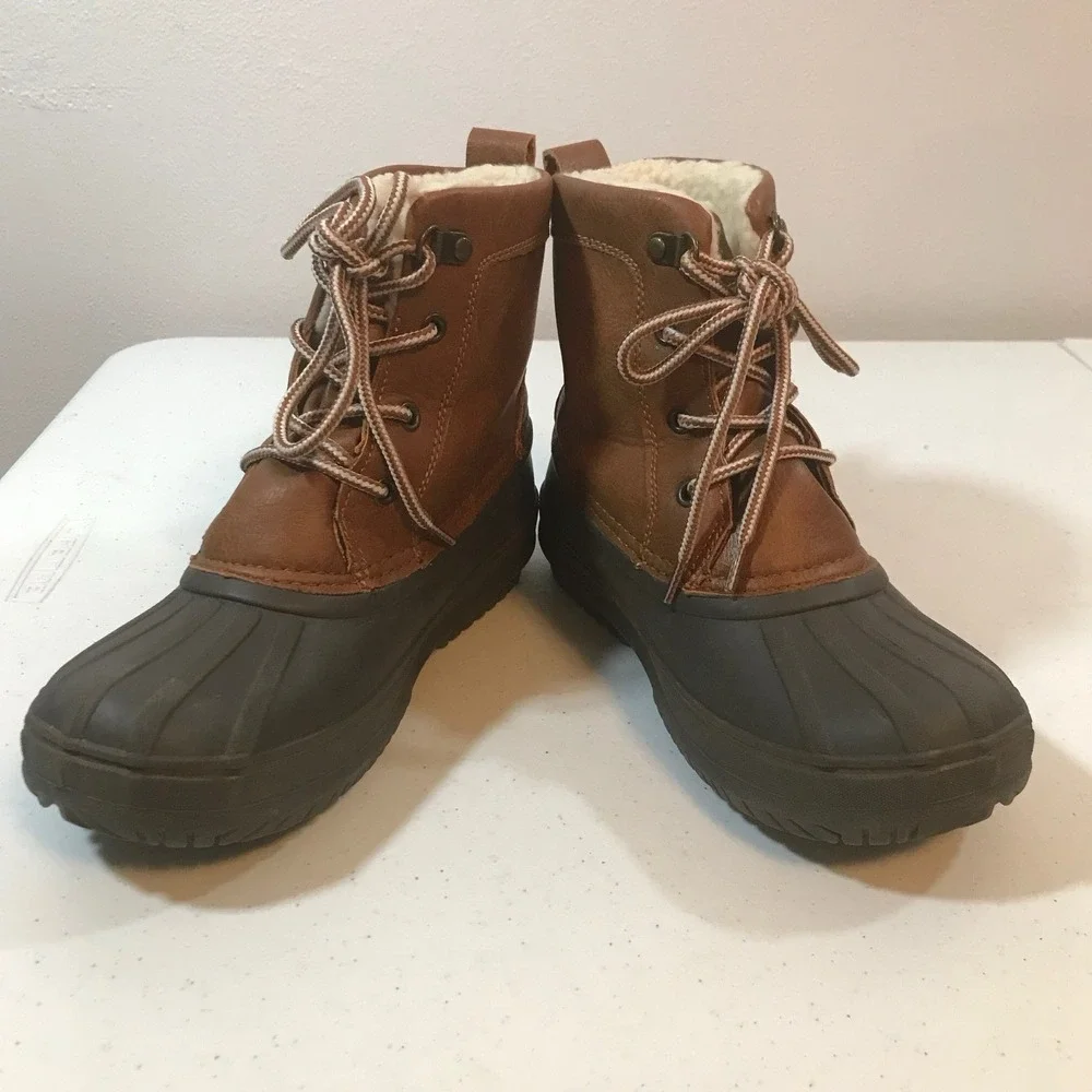 London Fog Warrington Snow  Youth Boys Size 3 M Casual Boots CL30613Y